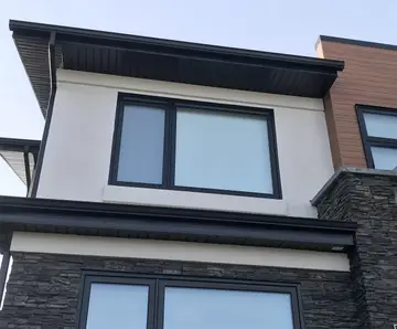 Small stucco repairs — after