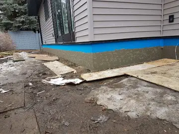 Parging — after
