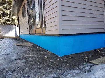 Parging — before