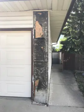 Masonry repairs — before