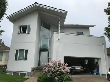 Stucco remove and re do — before