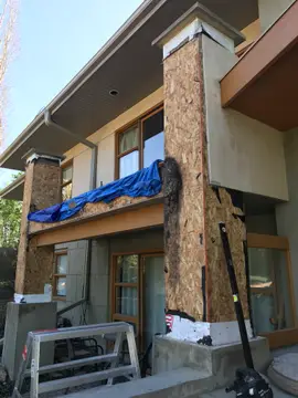 Stucco Repairs — before