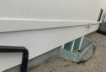 Localized stucco repairs — after