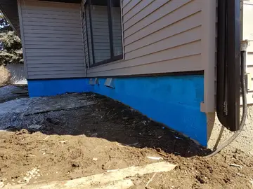 Parging — before
