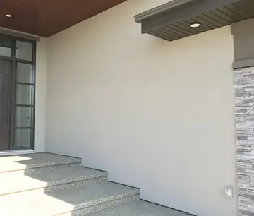 Localized stucco repairs — after