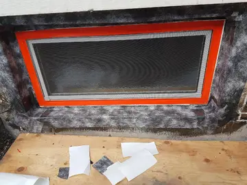 Re parging — before