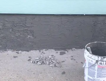 Parging — after