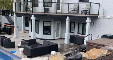 New finish over traditional stucco — after