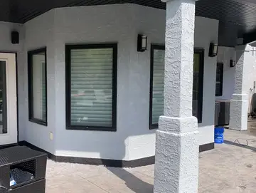 Seamless stucco repairs — after