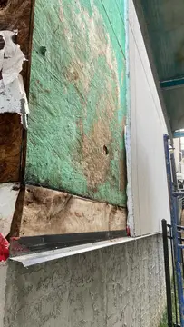 Water damage repairs — before