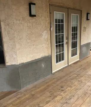 Parging — after