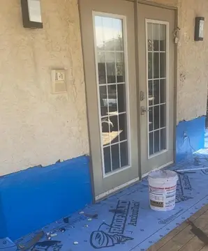 Parging — before