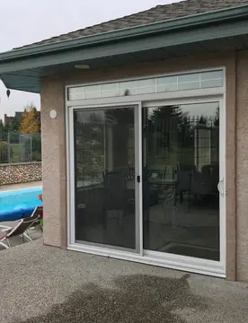 Small stucco repairs — after